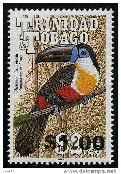 Trinidad & Tobago 2013 - Faune, Oiseaux, Toucan Surchargé - 1v Neuf // Mnh Rare - Trindad & Tobago (1962-...)