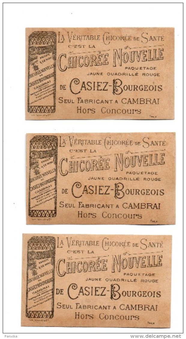 Chicorée Casiez-Bourgeois. Cambrai. 3 Chromos Revolution Francaise. - Sonstige & Ohne Zuordnung