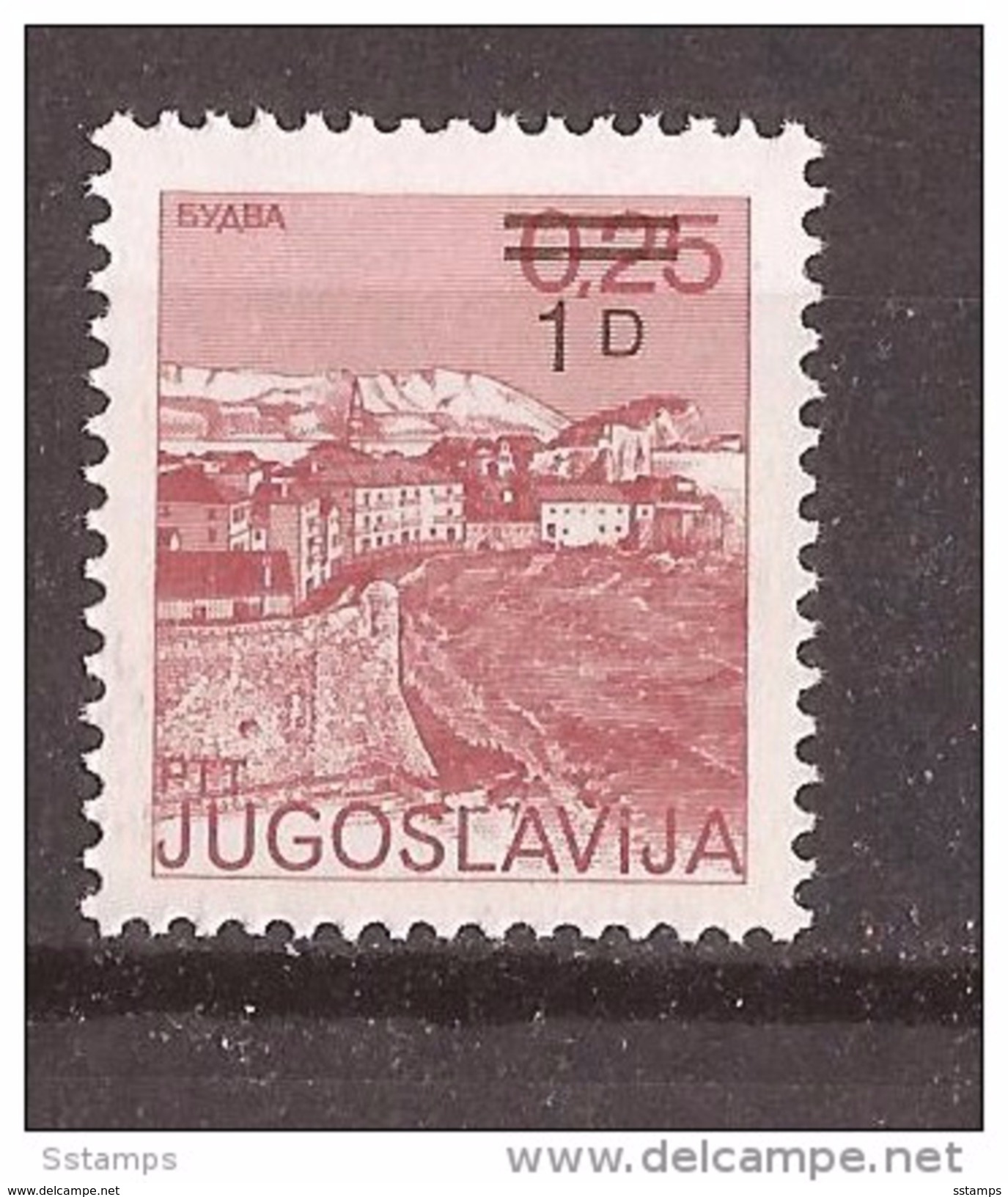 1985  2137   DEFINITIVE TURISMO JUGOSLAVIJA JUGOSLAWIEN  MONTENEGRO BUDVA  PERF 13 1-4-  MNH - Schlösser U. Burgen