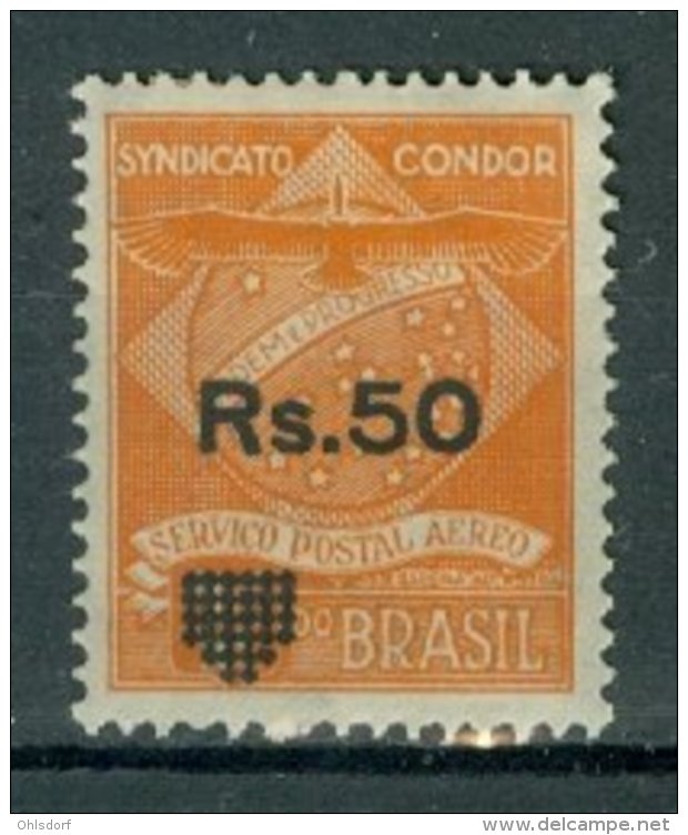 BRASIL - AIRMAIL PRIVATE COMPANIES - CONDOR 1930: Yv 21, * MH - FREE SHIPPING ABOVE 10 EURO - Posta Aerea (società Private)