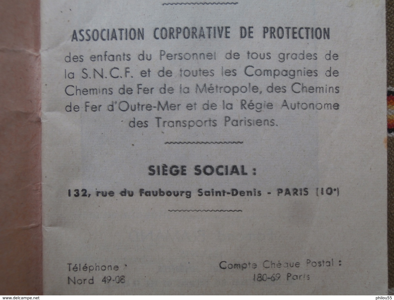 55 BELLEVILLE   1963  Petit Carnet Calendrier ORPHELINAT DES CHEMINS DE FER FRANCAIS SNCF Edmond FLAMAND - Formato Piccolo : 1961-70