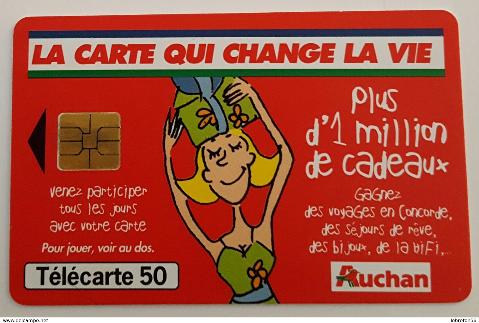 TELECARTE 50 U TIRAGE 3000 000 EX  AUCHAN - 1999