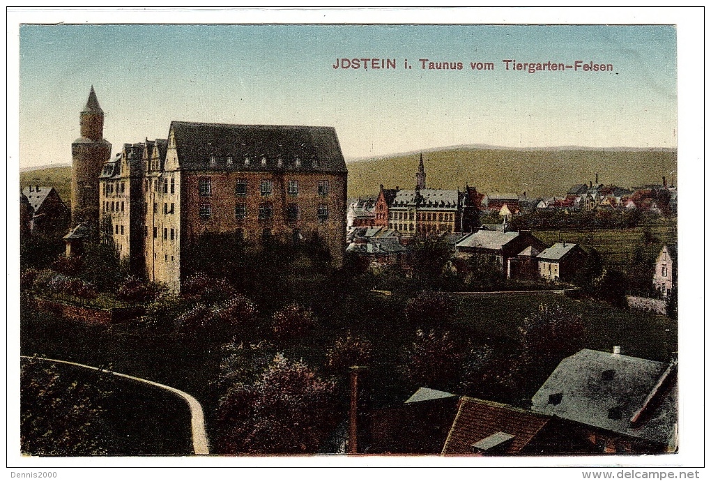 IDSTEIN I. Taunus Vom Tiergarten-Felsen - Ed. Ludwig Klement, Frankfurt A. M. - Idstein