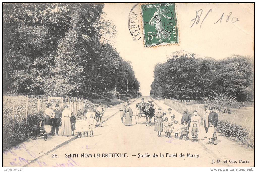 78-SAINT-MON-LA-BRETECHE- SORTIE DE LA FÔRET DE MARLY - St. Nom La Breteche