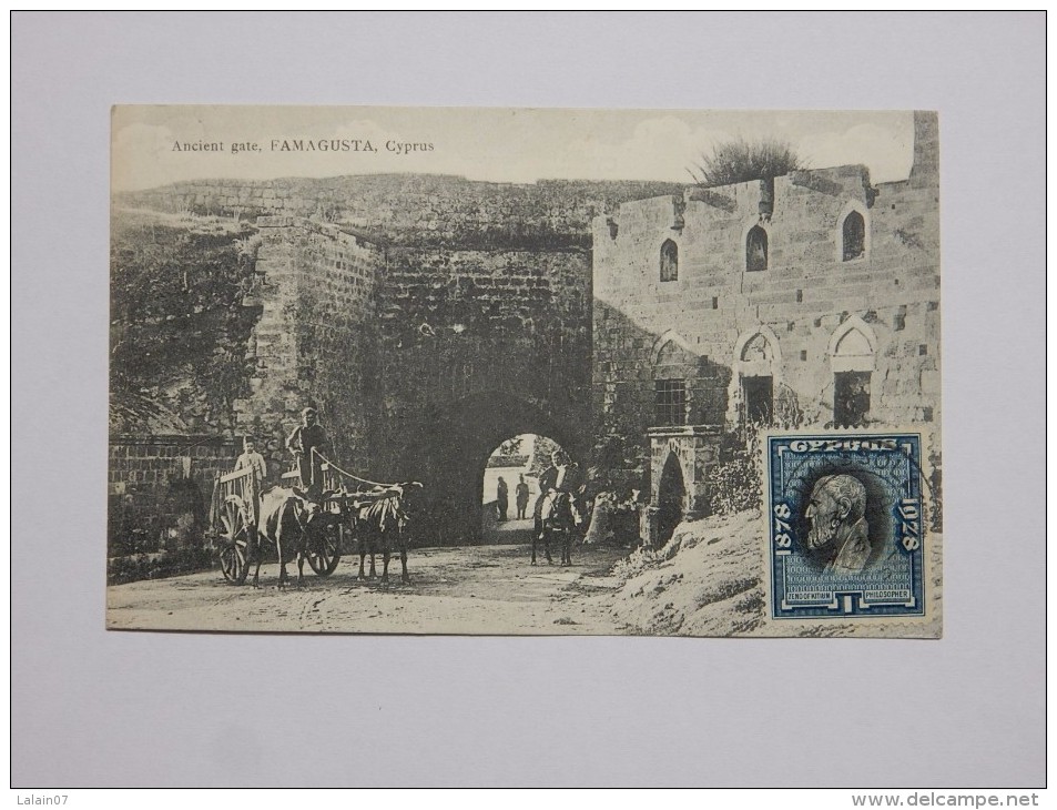 Carte Postale Ancienne : CHYPRE, CYPRUS : FAMAGUSTA ,Ancient Gate,  Stamp 1931 - Chypre