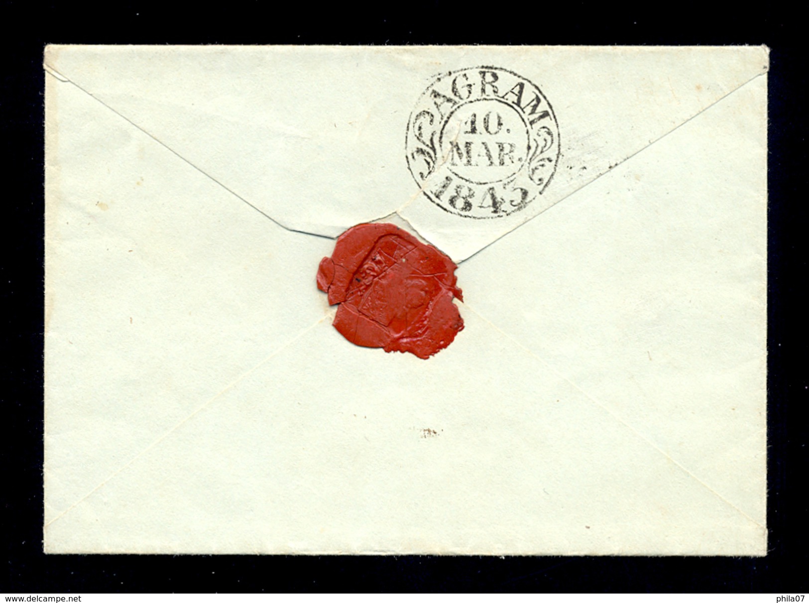 Hungary-Croatia - Small Size Letter Sent From Pesth To Zagreb (Agram) In Croatia 1848 / 2 Scans - Sonstige & Ohne Zuordnung