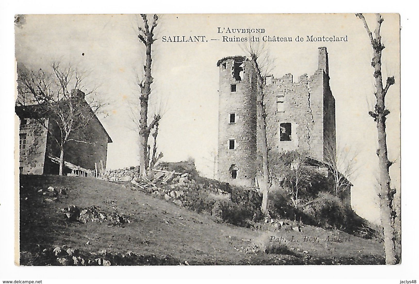 SAILLANT  (cpa 63)  Ruines Du Château De Montcelard              -    - L 1 - Autres & Non Classés