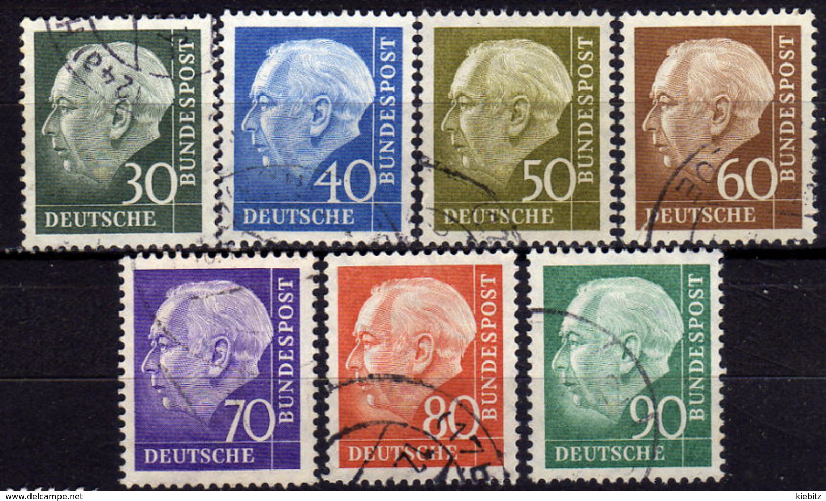 BRD 1956 - MiNr: 259-265 Komplett  Used - Gebraucht