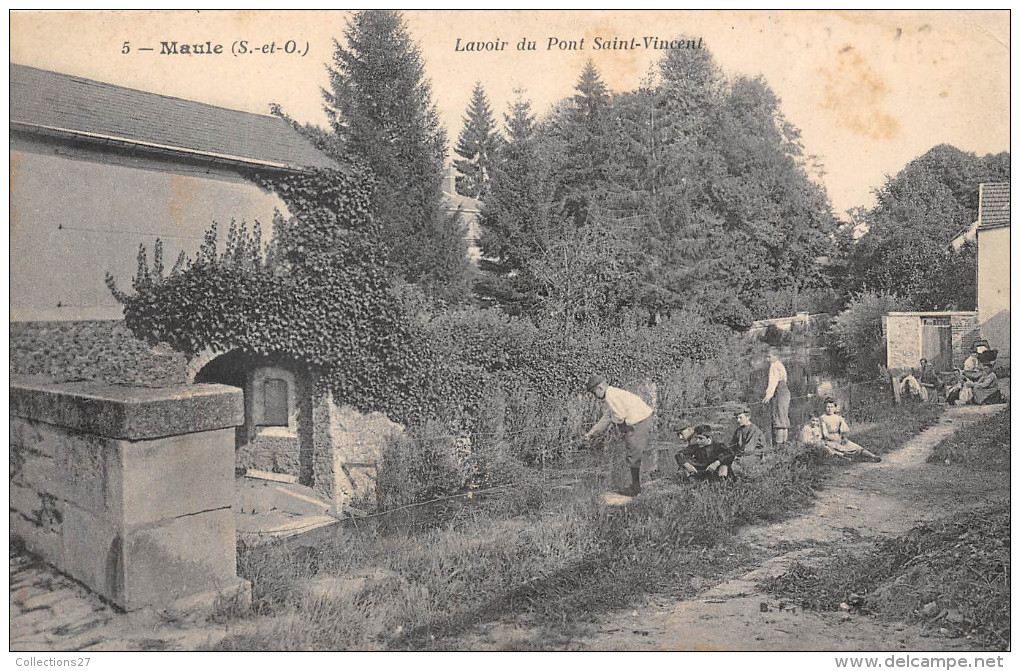 78-MAULE- LAVOIR DU PONT ST VINCENT - Maule