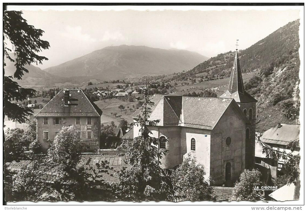 Alpes, Savoie (73) Le Chatelard - Vue Générale (église) - Le Semnoz - Photo Noir Et Blanc, Collection L. Boisson - Le Chatelard