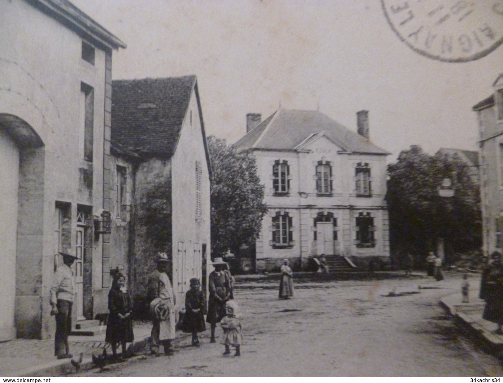 CPA 21 Venarey L'école Des Filles - Venarey Les Laumes