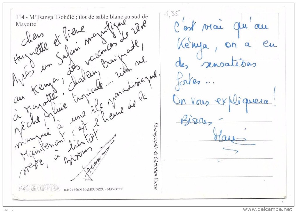 97 - M'Tsanga Tsohélé - îlot De Sable Blanc Au Sud De Mayotte - Ed. Shopping N° 114 - Pirogue à Balancier - Mayotte