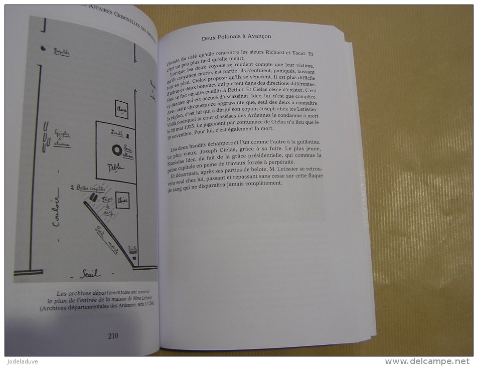 MONTMEDY LES GRANDES AFFAIRES CRIMINELLES DES ARDENNES Régionalisme Ardenne Charleville Blanzy Givry Monthermé Rethel