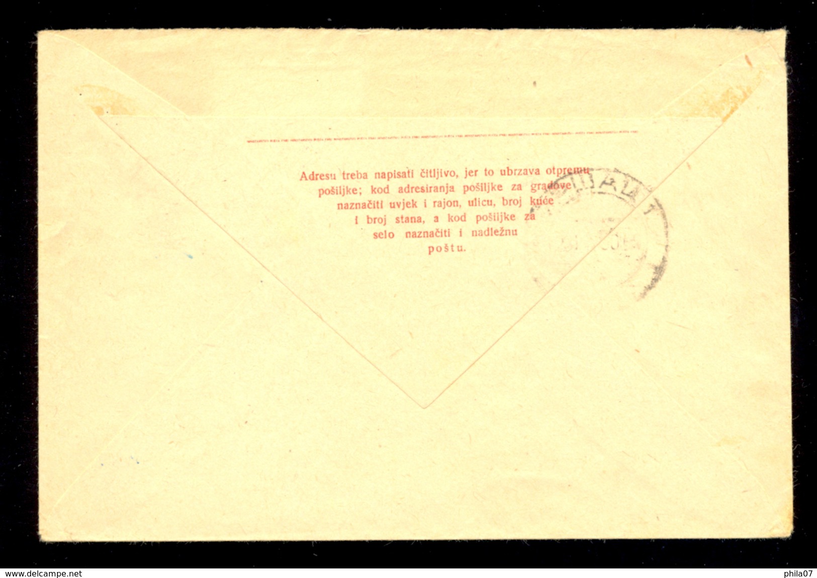 Yugoslavia - Letter With Imprinted Stamp, And Additionally Franked  / 2 Scans - Other & Unclassified