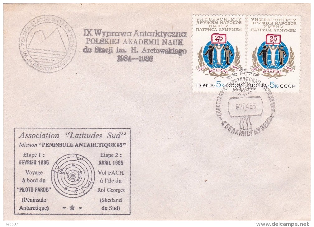 Russie - Lettre, Carte, Document - Expéditions Antarctiques