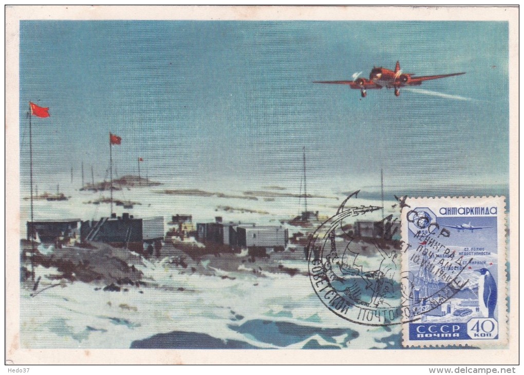 Russie - Lettre, Carte, Document - Expéditions Antarctiques