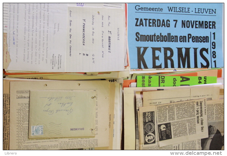 Wilsele - Koninklijke Fanfare St. Martinus / 3kg. Documenten En Affiches / Jaren ´60 - ´70 En ´80. - Historical Documents