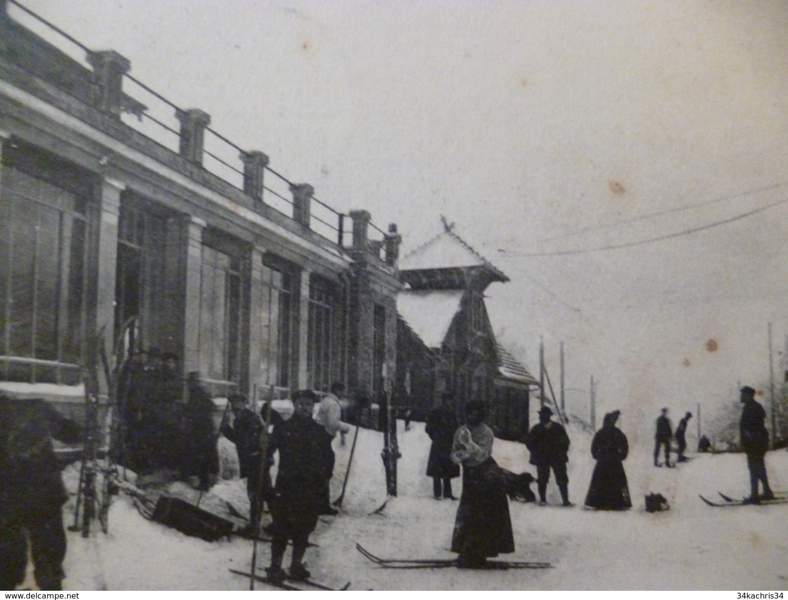 CPA 88 Vosges Les Vosges En Hiver Au Cl De La Schlucht Les Préparatifs Pour Le Concours De Ski - Autres & Non Classés