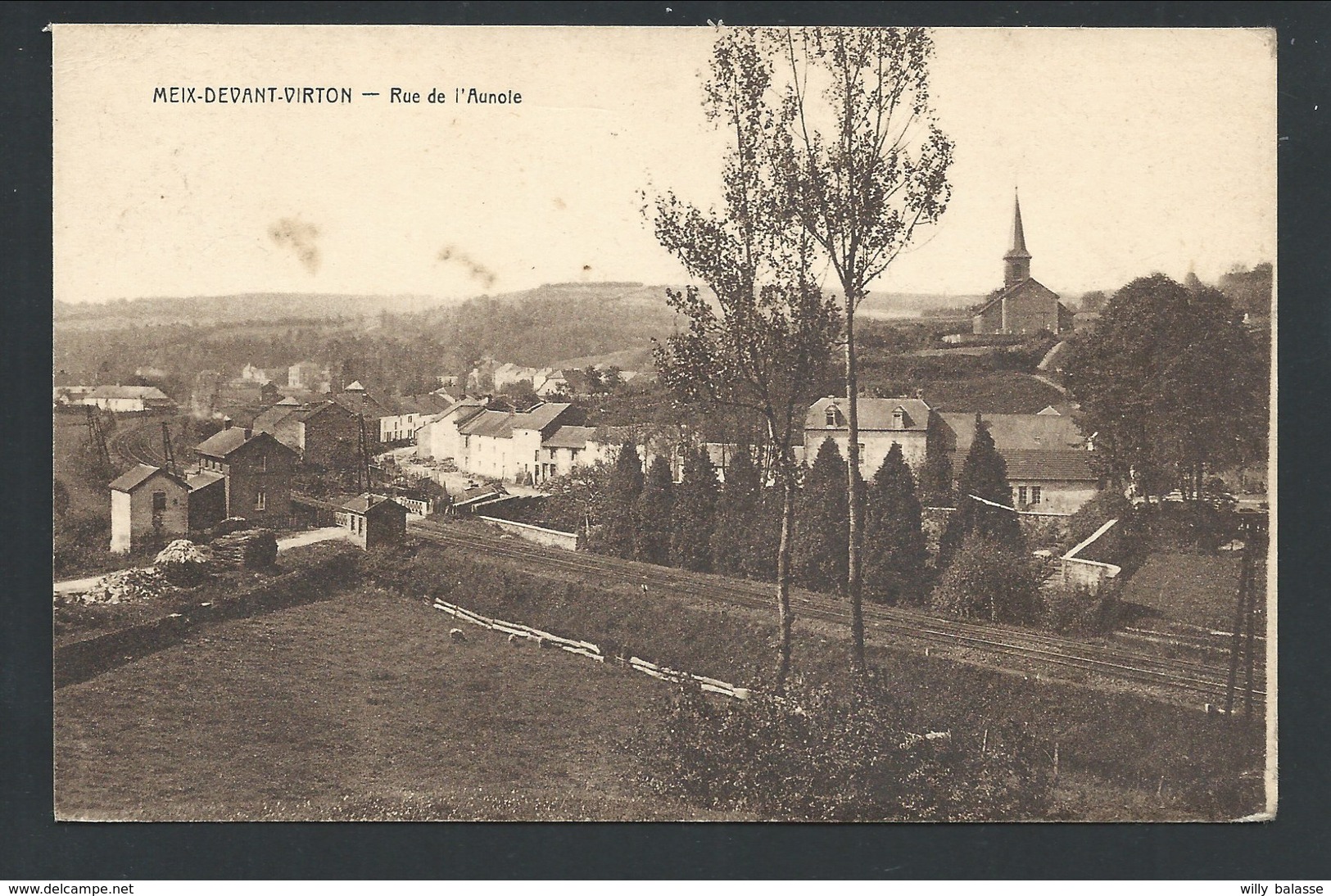 +++ CPA - MEIX DEVANT VIRTON - Rue De L'Aunoie - Cachet Griffe   // - Meix-devant-Virton