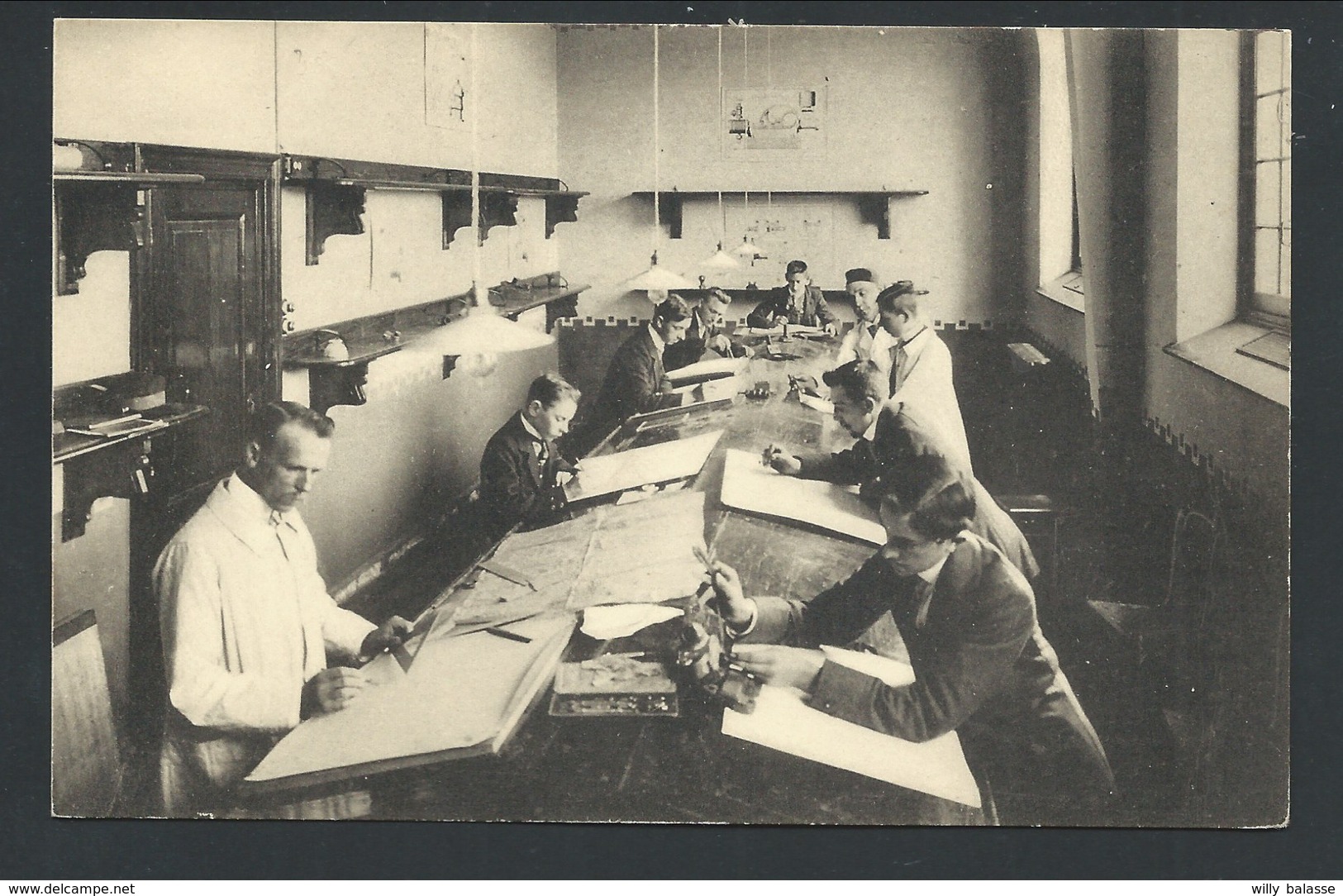 +++ CPA - SAINT GHISLAIN - Ecole Provinciale Des Arts Et Métiers Du Hainaut - Cours De Dessin Technique  - Nels  // - Saint-Ghislain