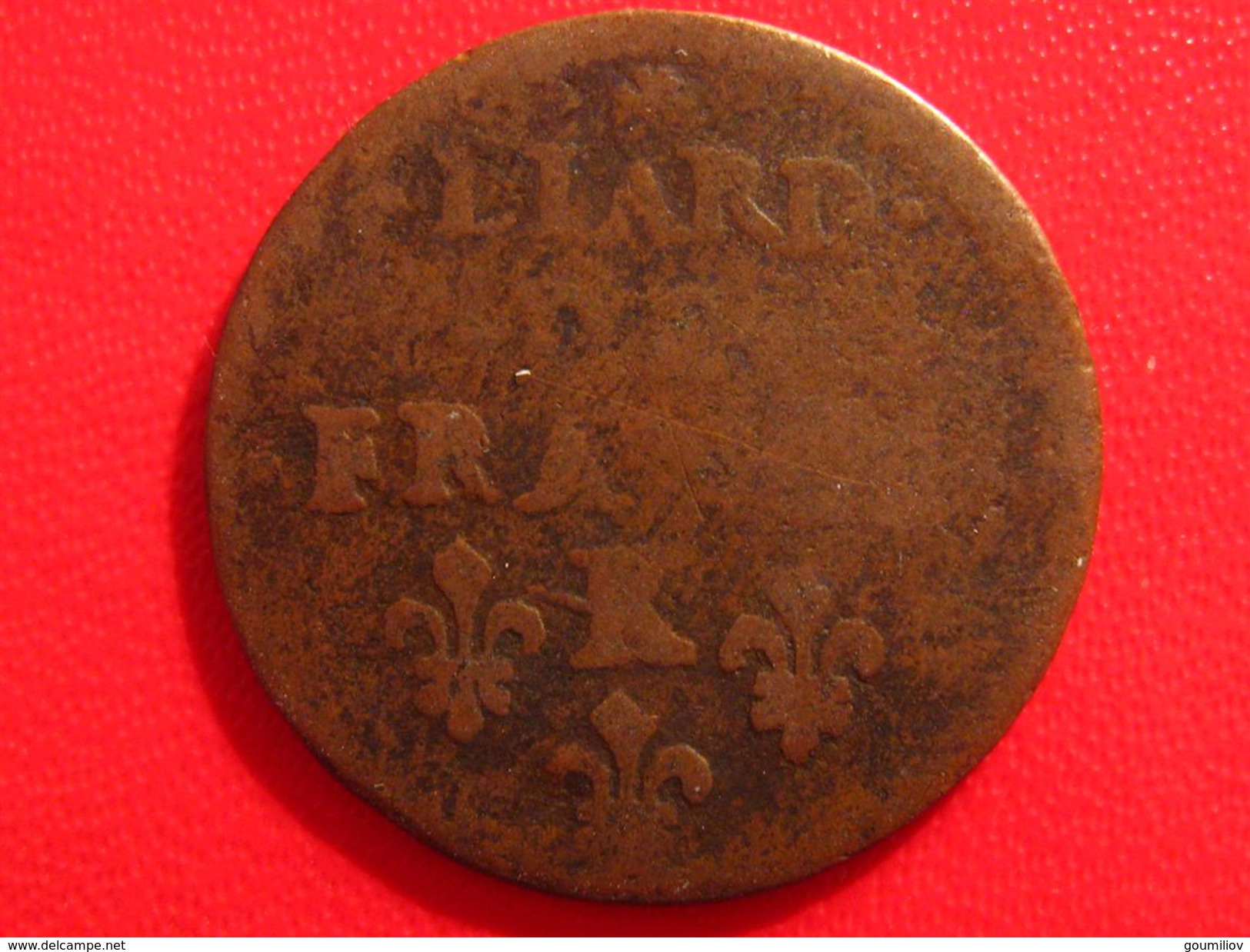 Liard De France Louis XIV 1657 K Bordeaux - Très Grand 7 Refrappé Sur 7 Normal 2684 - 1643-1715 Louis XIV Le Grand