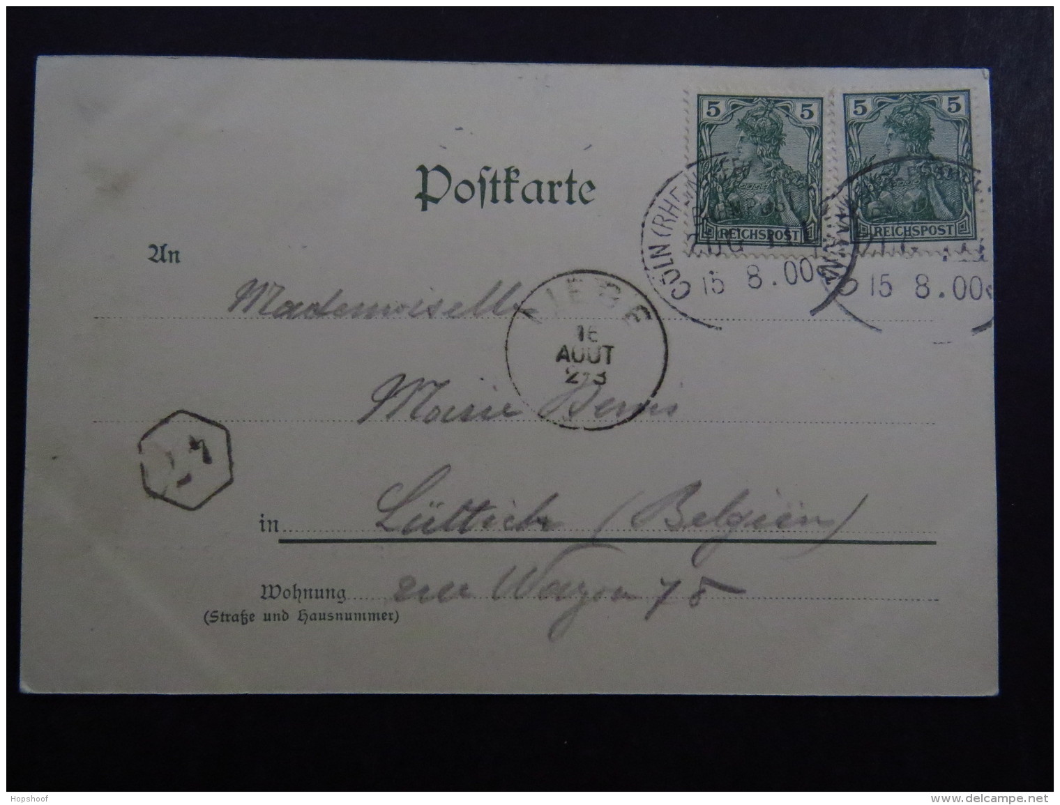 Postcard Postkarte Germany Deutschland Gruss Aus Remagen Bahnpost Cöln Liege - Zonder Classificatie