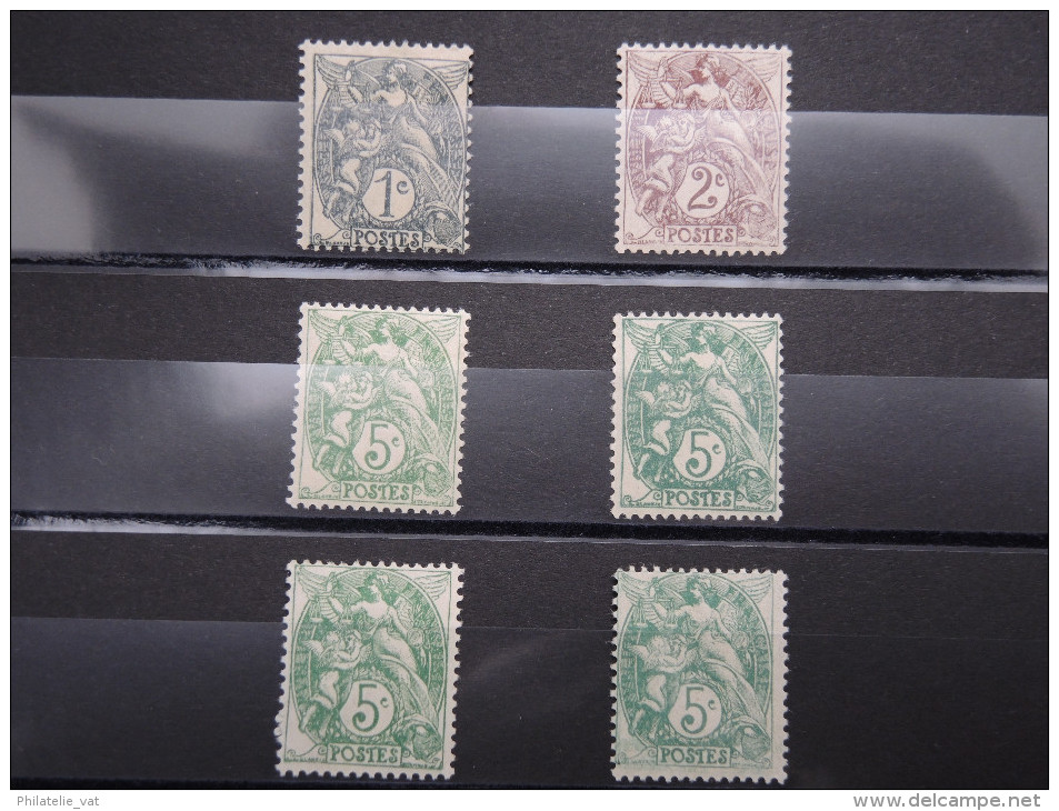 FRANCE – Lot De Timbres Au Type Blanc - * – A Voir - 19466 - 1900-29 Blanc