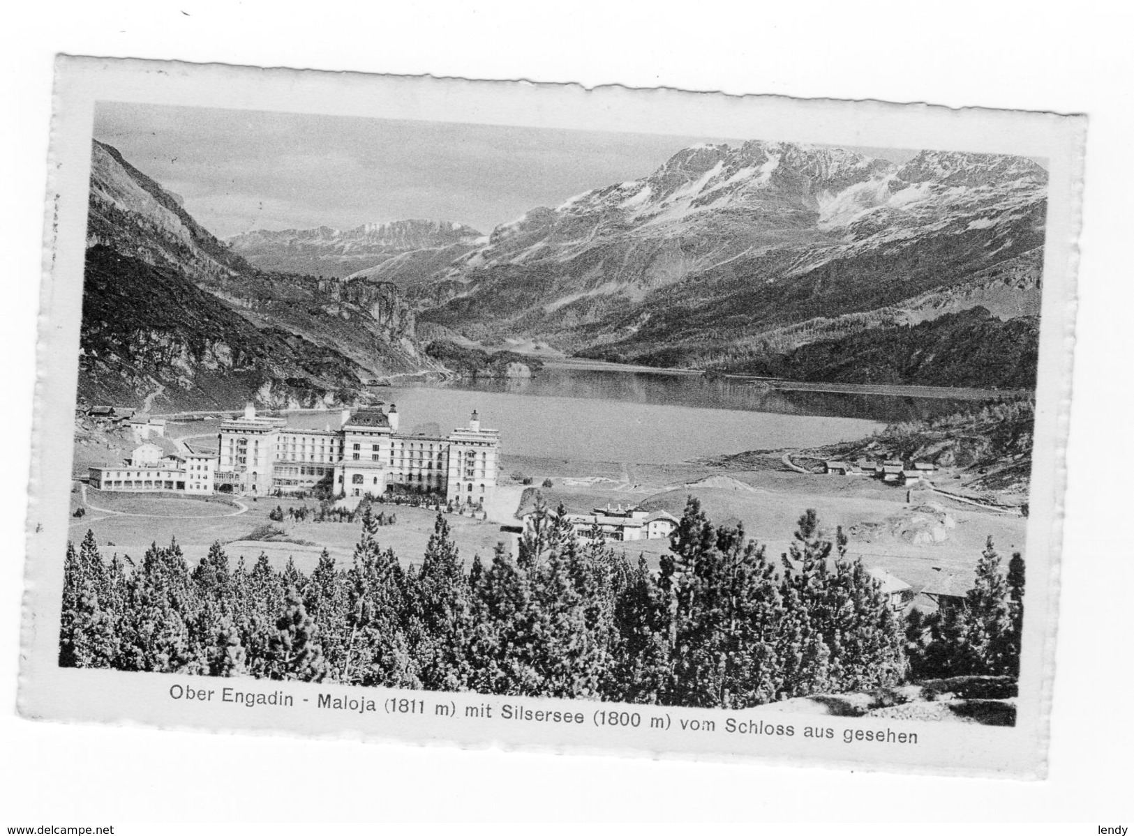 Hotel Maloja-Kulm - Maloja - Engadin Viaggiata 1920 Bollo Asportato - Other & Unclassified