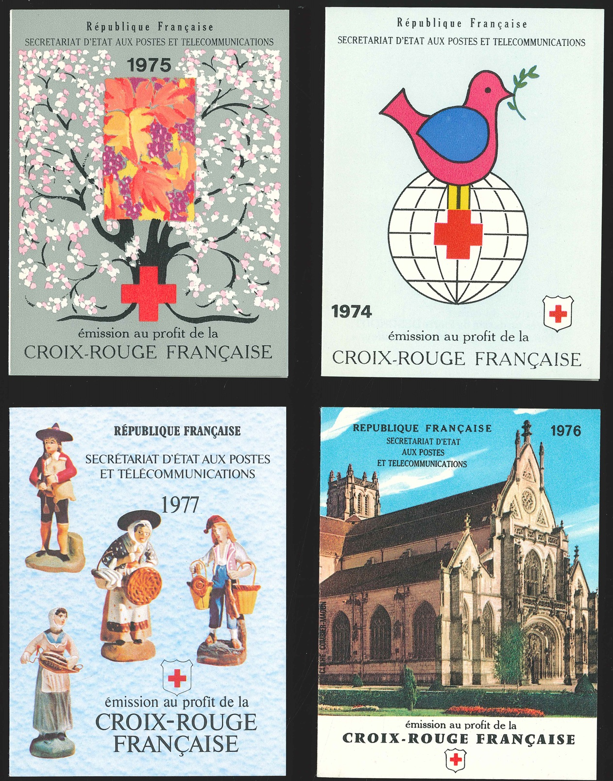 Carnets "Croix Rouge" ** 1954, 66, 67, 69, 71, 73, 7475, 76, 77 Et 1978. - Rode Kruis