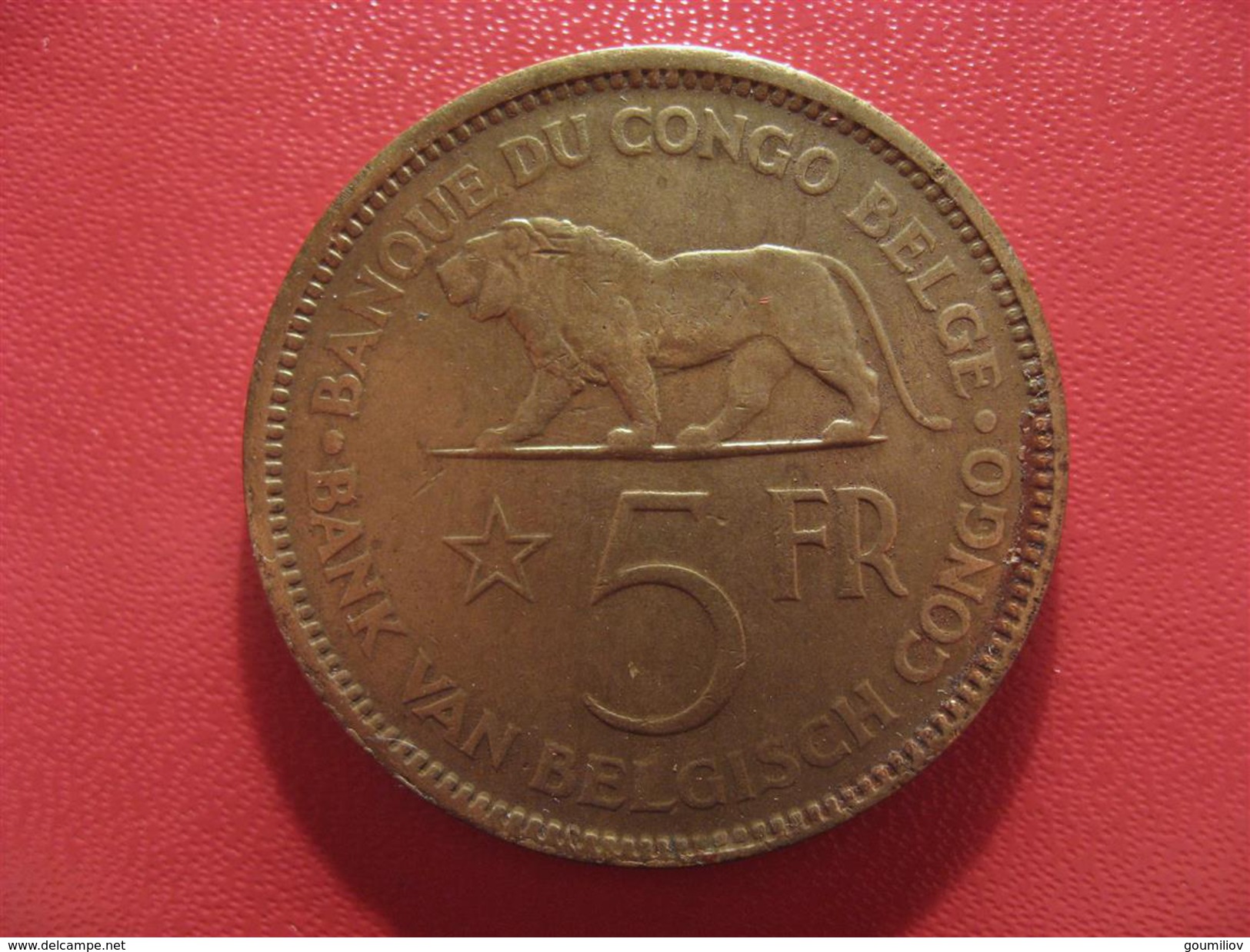 Congo Belge - 5 Francs 1936 Leopold III 2638 - 1934-1945: Leopold III