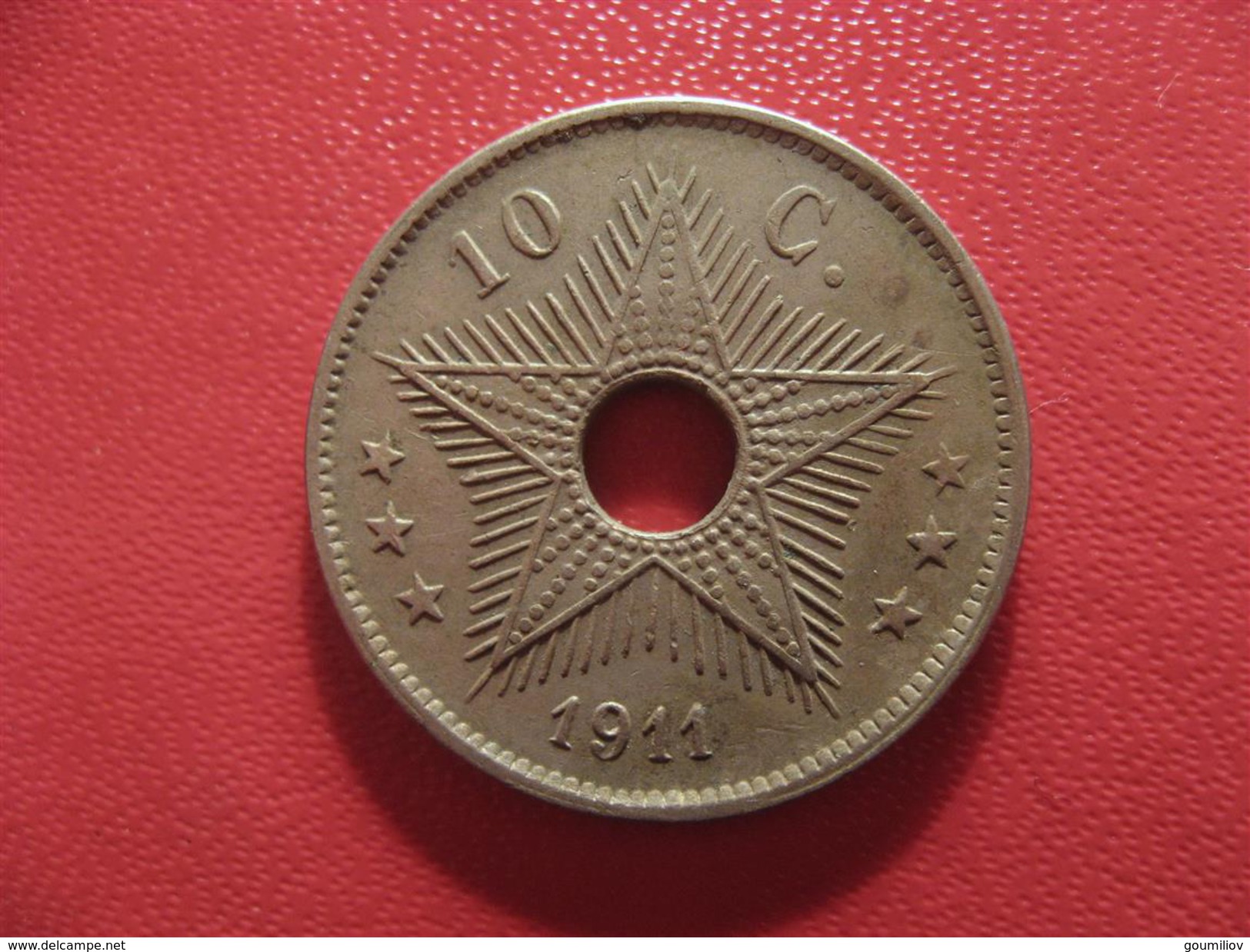 Congo Belge - 10 Centimes 1911 2621 - 1910-1934: Albert I