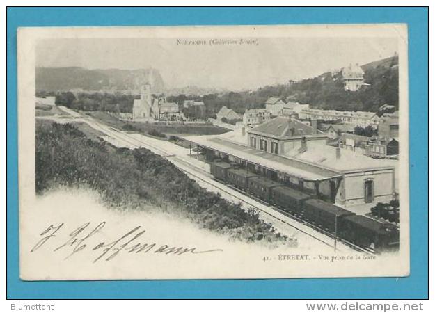 CPA 41 - Chemin De Fer Train En Gare ETRETAT 76 - Etretat