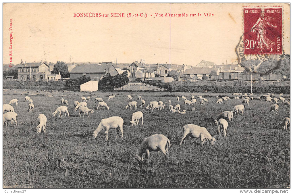 78-BONNIERES-SUR-SEINE- VUE D'ENSEMBLE SUR LA VILLE - Bonnieres Sur Seine