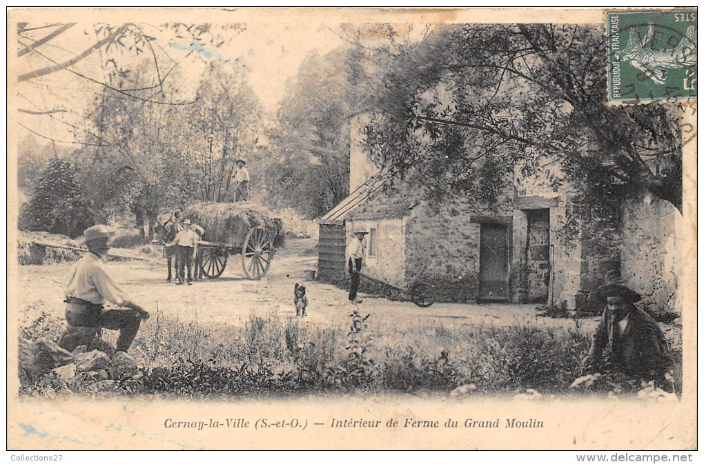 78-CERNAY-LA-VILLE- INTERIEUR DE FERME DU GRAND MOULIN - Cernay-la-Ville