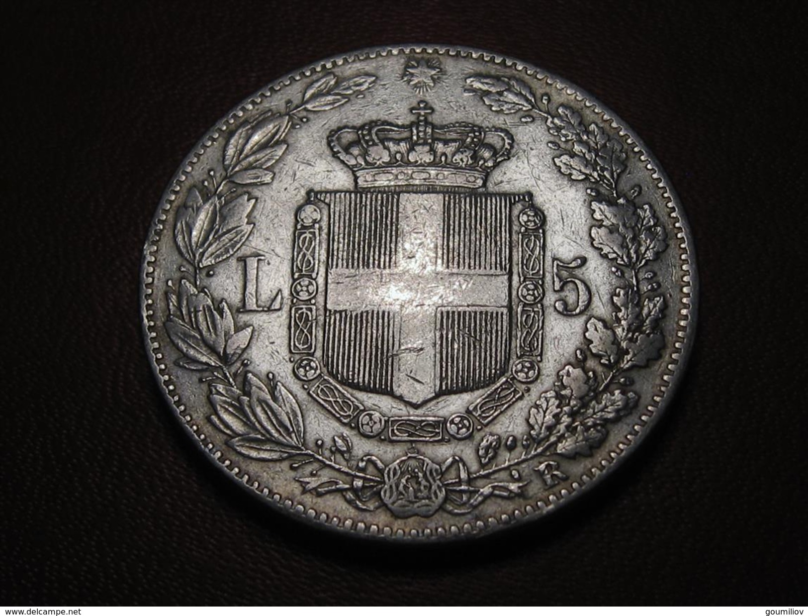 Italie - 5 Lire 1879 R Rome 9838 - 1878-1900 : Umberto I.