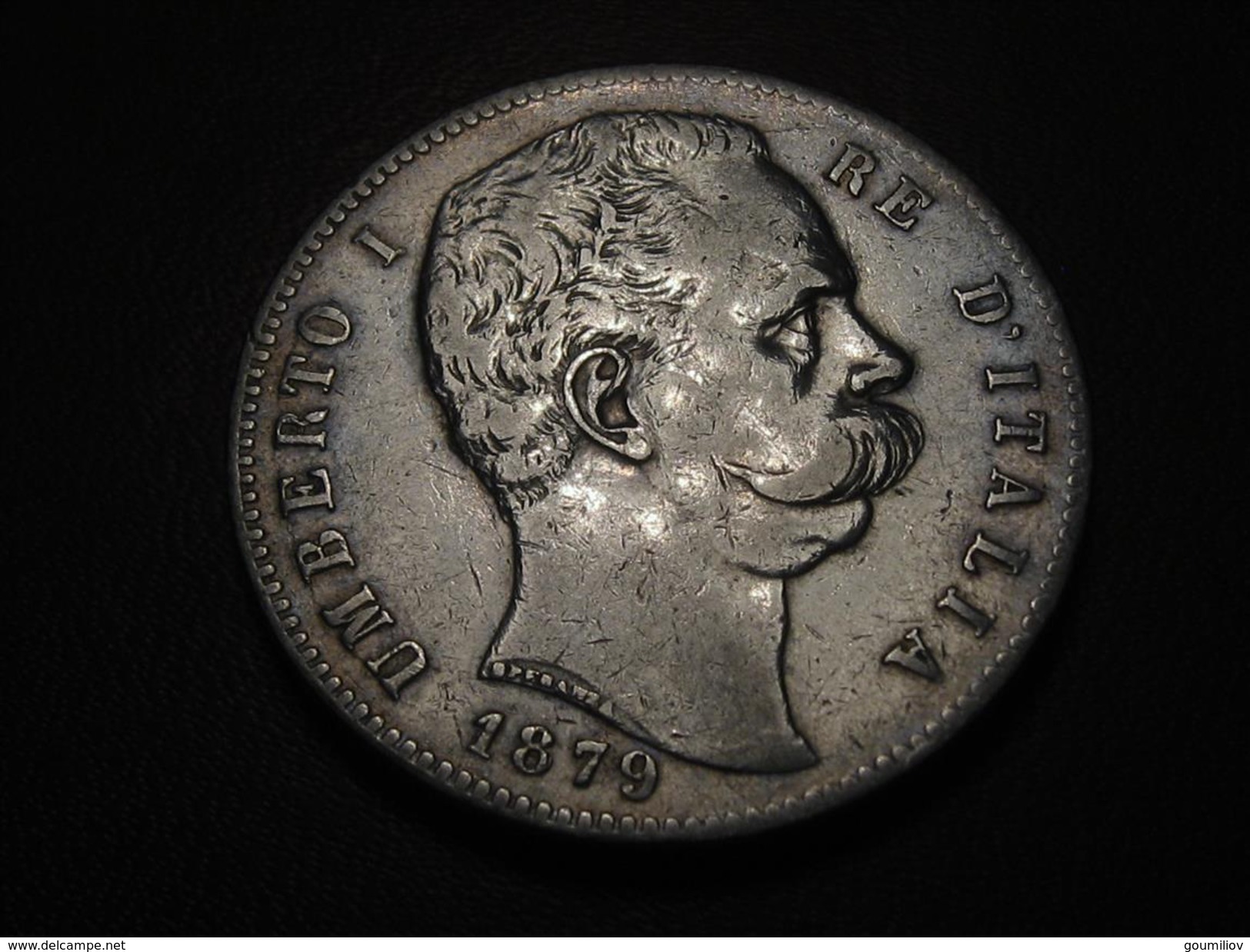 Italie - 5 Lire 1879 R Rome 9838 - 1878-1900 : Umberto I.