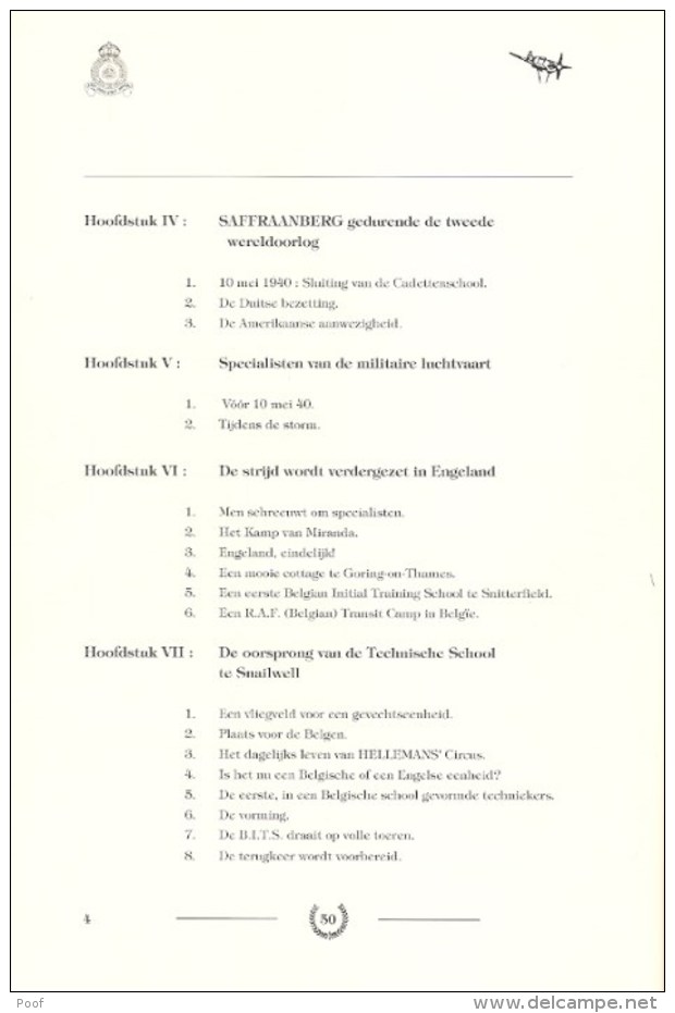 Brustem : Saffraanberg  --- De Koniklijke Technische School Van De Luchtmacht ( Deel 1 : De Oorsprong) - Histoire