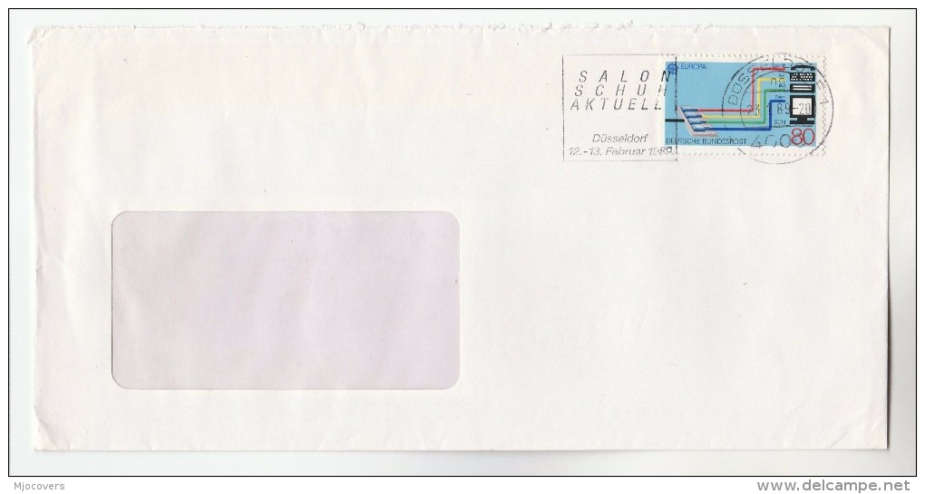 1989 Cover SALON SCHUH AKTUELL, SHOE TRADE FAIR Slogan Dusseldorf Germany Stamps - Covers & Documents