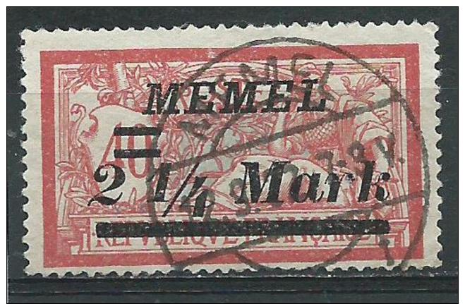 Mi. 89 Used - Memelgebiet 1923