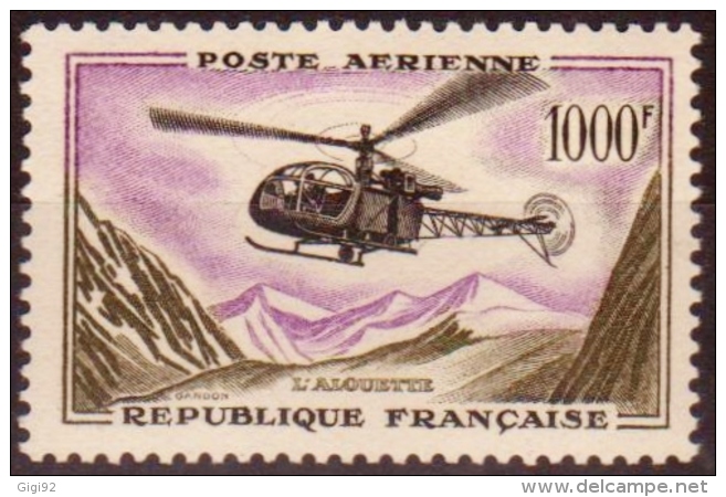 1957/59  Poste Aérienne  N° PA 37  Neuf** Belle Gomme  (cote Yvert: 72.00€) - 1927-1959 Mint/hinged