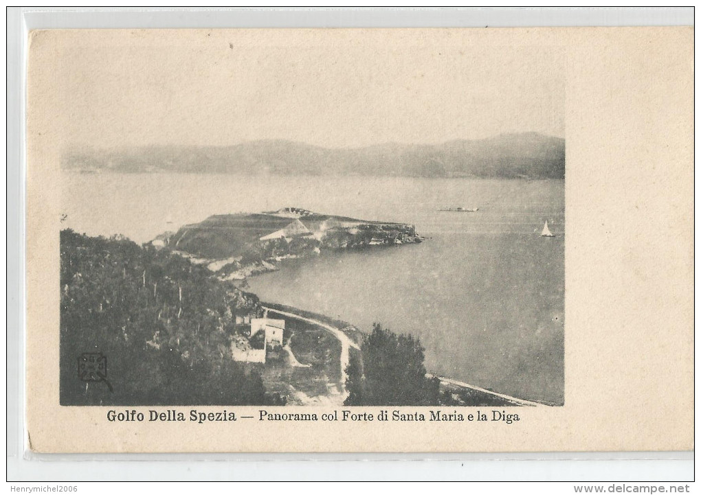 Italie - Italia - Italy - Liguria - La Spazia  Golfo Di - Panorama Col Forte Di Santa Maria E La Diga - La Spezia