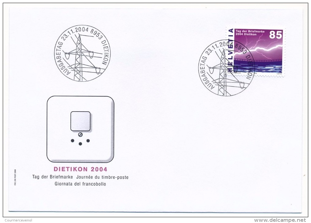 SUISSE - FDC 2004 - Journée Du Timbre 2004 DIETIKON - 2 Enveloppes - FDC