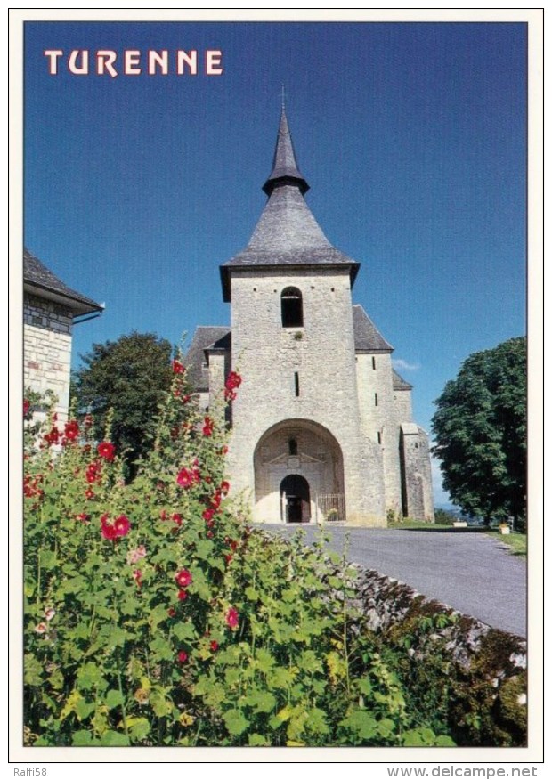 1 AK Frankreich * Die Kirche In Dem Ort Turenne - Erbaut Im16. Jh. - Département Corrèze - Autres & Non Classés