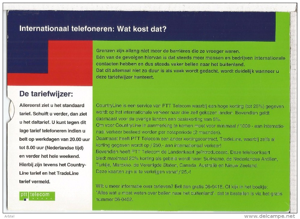 HOLANDA CALCULADOR DE TARIFAS - Otros & Sin Clasificación