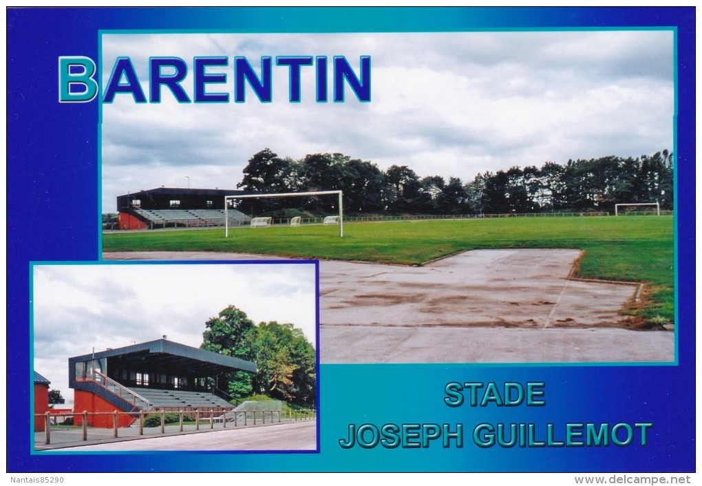 Carte De Stade De:  BARENTIN    *76*  FRANCE   STADE  JOSEPH  GUILLEMOT  Référence: DGC.11 - Soccer