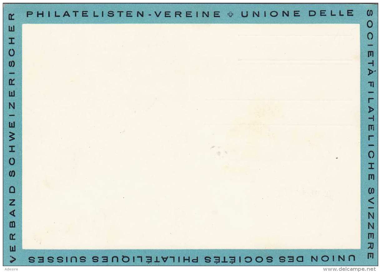 SCHWEIZ 1946 - Tag Der Briefmarke, 2 Fach Frankierung Auf Bildpostkarte - Briefe U. Dokumente