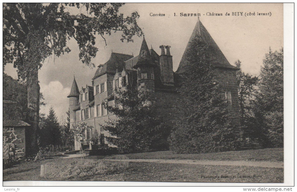 CPA - SARRAN - CHATEAU DE BITY - 1 - COTE LEVANT - BESSOT - Other & Unclassified