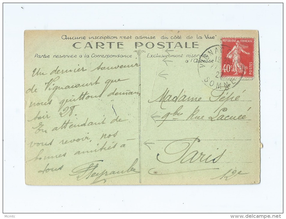 CPA Provenant D'un Carnet (Somme ) - Propriété De Mr Thuillier Buridard - Vignacourt