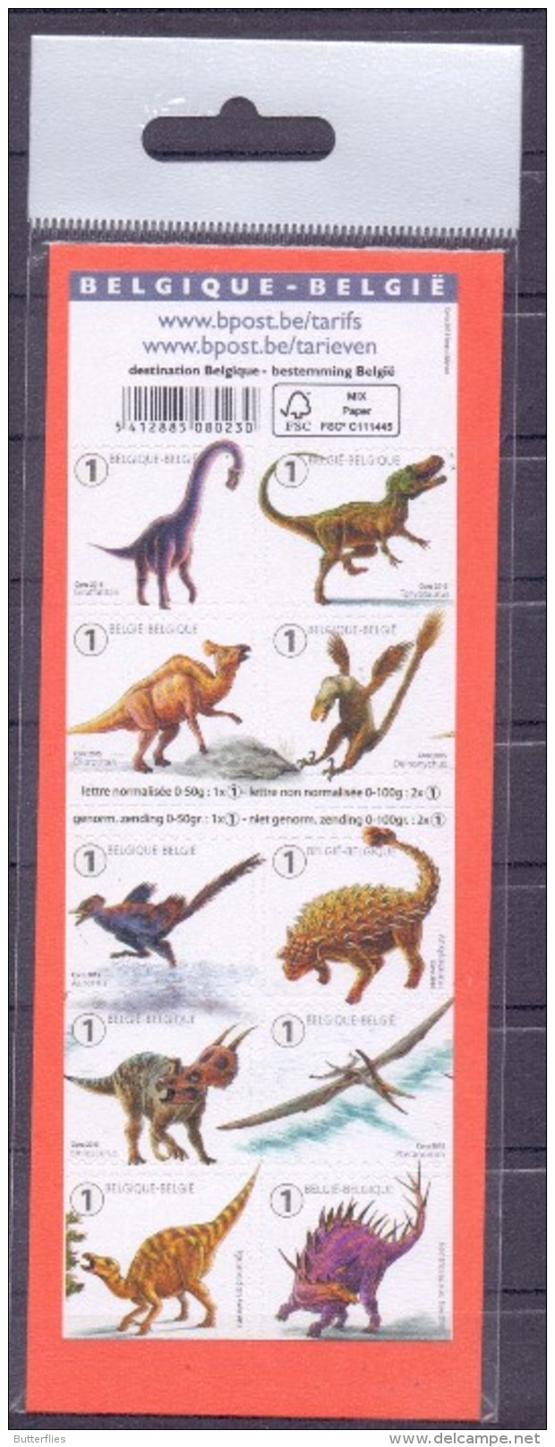 Belgie - 2015 - ** - OBP  - Dinosaurussen - Neufs