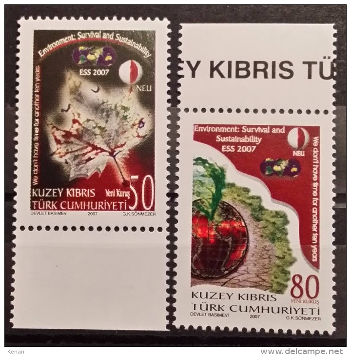 Turkish Cyprus, 2007, Mi: 653/54 (MNH) - Ungebraucht